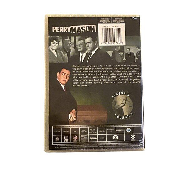 Perry Mason Season 6 Volume 1 DVD NEW Sealed Raymond Burr Drama Crime TV - Picture 2 of 5